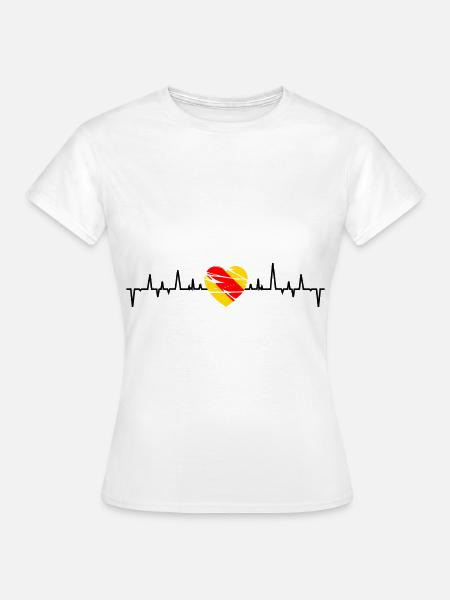 Badisch Herzlinie - Frauen T-Shirt - Weiß