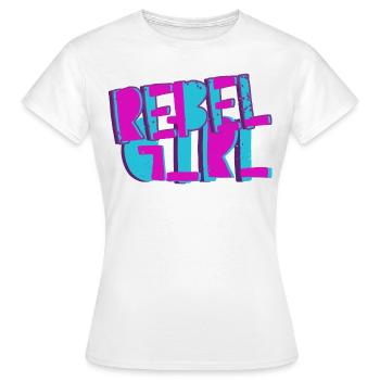 Rebel Girl Punk Graffiti cadeau Geschenk - T-shirt Femme - blanc - Devant - AI Model Female 172 dark (172cm)