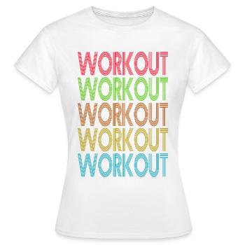 Gym - Gym - Bodybuilding - Entraînement - T-shirt Femme - blanc - Devant - AI Model Female 172 dark (172cm)