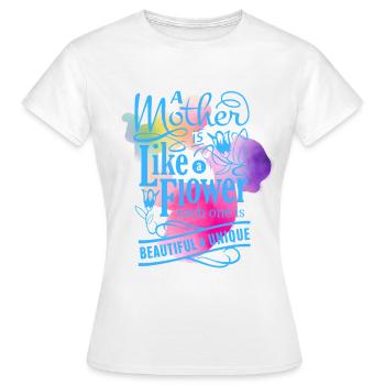 MÈRE BELLE & UNIQUE - T-shirt Femme - blanc - Devant - AI Model Female 172 dark (172cm)