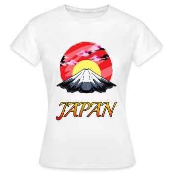 Japon Fuji Soleil Levant Culture japonaise - T-shirt Femme - blanc - Devant - AI Model Female 172 dark (172cm)