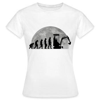 Bagger Bagger Evolution Lune Dragueur - T-shirt Femme - blanc - Devant - AI Model Female 172 dark (172cm)