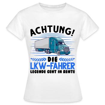 LKW-Fahrer Legende Lastwagen Spedition LKW - Frauen T-Shirt - Weiß - Vorne - AI Model Female 172 dark (172cm)