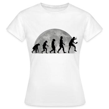 Joueur de ping-pong Evolution Lune ping-pong - T-shirt Femme - blanc - Devant - AI Model Female 172 dark (172cm)