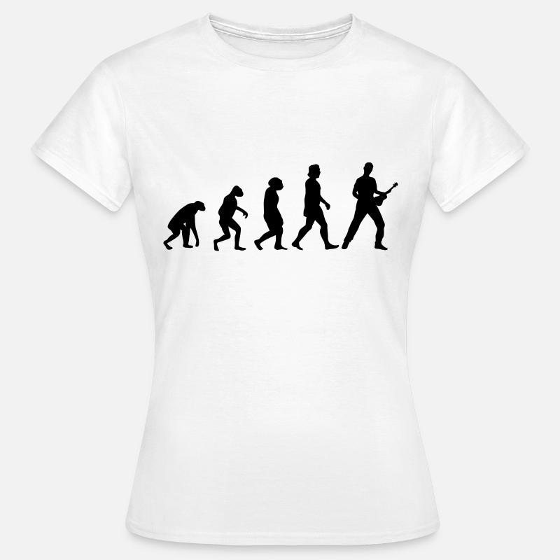 Ukulélé Evolution Ukulélé - T-shirt Femme - blanc