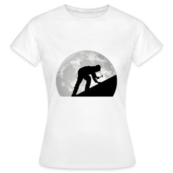 Toit de toiture Lune toit - T-shirt Femme - blanc - Devant - AI Model Female 172 dark (172cm)