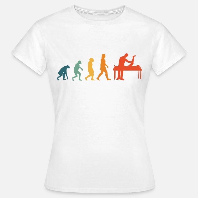 Fisioterapista Evolution Retro Physio - Maglietta da donna - bianco