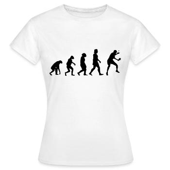 Ping-pong Evolution Raquettes de ping-pong - T-shirt Femme - blanc - Devant - AI Model Female 172 dark (172cm)