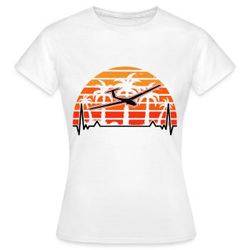 Planeur Heartbeat Glider Vol à voile Vol à voile - T-shirt Femme - blanc - Devant - AI Model Female 172 dark (172cm)