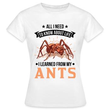 AAnt Fourmi fourmi fourmi - T-shirt Femme - blanc - Devant - AI Model Female 172 dark (172cm)