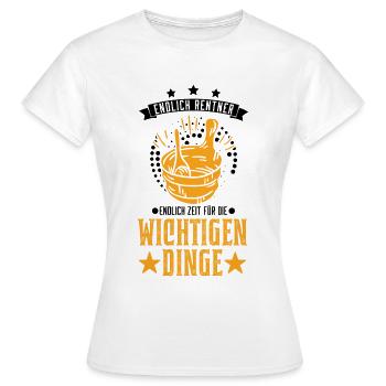 Sauna Rentner Saunieren Opa Saunagänger - Frauen T-Shirt - Weiß - Vorne - AI Model Female 172 dark (172cm)
