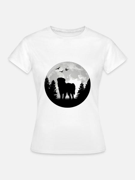 Leonberger Lune - T-shirt Femme - blanc