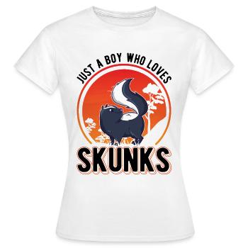 Skunk Boy Skunk - Women's T-Shirt - white - Front - AI Model Female 172 dark (172cm)