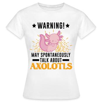 Axolotl Cadeau Queue Lurch - T-shirt Femme - blanc - Devant - AI Model Female 172 dark (172cm)