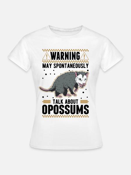 Opossum Geschenk Possum Beutelratte - Frauen T-Shirt - Weiß