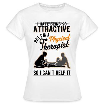 Physiothérapie attrayante Physiothérapie Physio - T-shirt Femme - blanc - Devant - AI Model Female 172 dark (172cm)