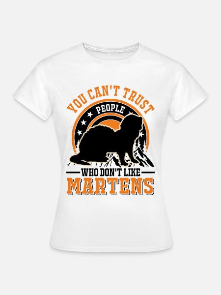 Marder Geschenk Nerz Dachs Baummarder - Frauen T-Shirt - Weiß