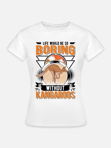 Australisches Känguru Australien Kangaroo - Frauen T-Shirt - Weiß