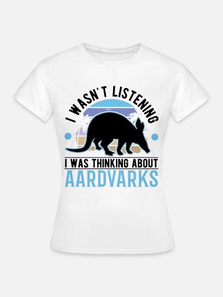 Erdferkel Geschenk Aardvark - Frauen T-Shirt - Weiß