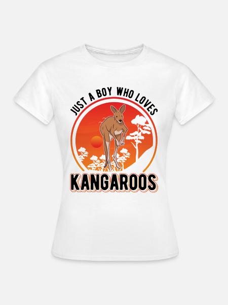 Australisches Känguru Junge Kangaroo - Frauen T-Shirt - Weiß