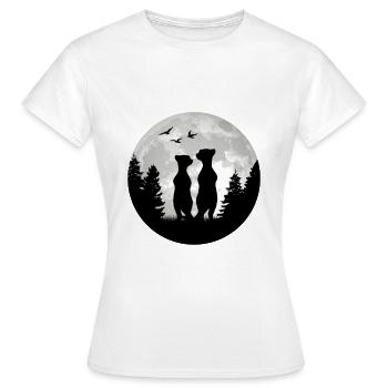Suricate Lune Suricate - T-shirt Femme - blanc - Devant - AI Model Female 172 dark (172cm)