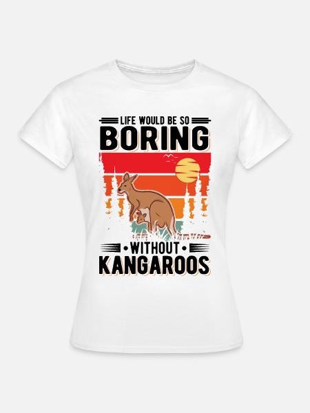 Australisches Känguru Australien Kangaroo - Frauen T-Shirt - Weiß