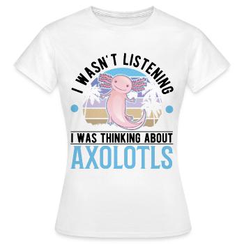 Axolotl Cadeau Queue Lurch - T-shirt Femme - blanc - Devant - AI Model Female 172 dark (172cm)
