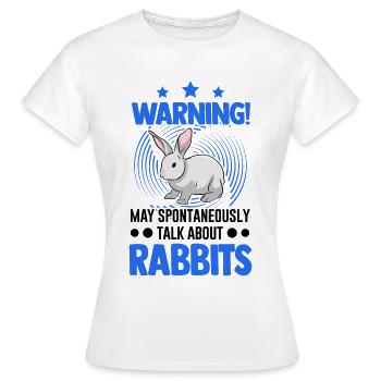 Rabbit Rabbit Rabbit - Women's T-Shirt - white - Front - AI Model Female 172 dark (172cm)
