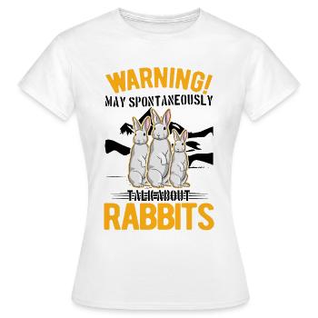 Rabbit Rabbit Rabbit - Women's T-Shirt - white - Front - AI Model Female 172 dark (172cm)