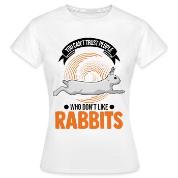 Rabbit Rabbit Rabbit - Women's T-Shirt - white - Front - AI Model Female 172 dark (172cm)