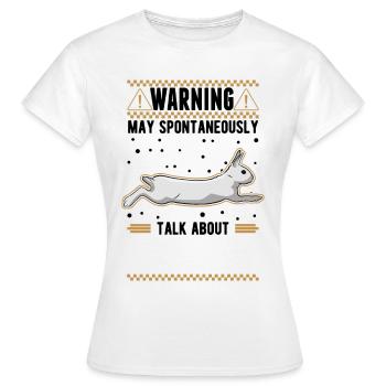 Rabbit Rabbit Rabbit - Women's T-Shirt - white - Front - AI Model Female 172 dark (172cm)