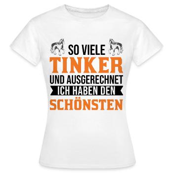 Irish Tinker Horse Gift Tinker Horse - Women's T-Shirt - white - Front - AI Model Female 172 dark (172cm)