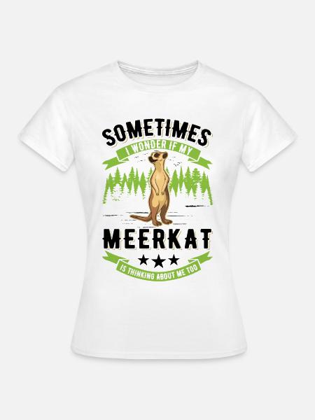 Erdmännchen Surikat Meerkat - Frauen T-Shirt - Weiß