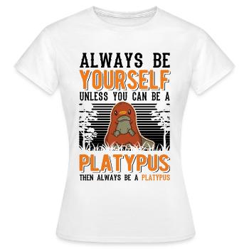 Ornithorynque Cadeau Ornithorynque - T-shirt Femme - blanc - Devant - AI Model Female 172 dark (172cm)
