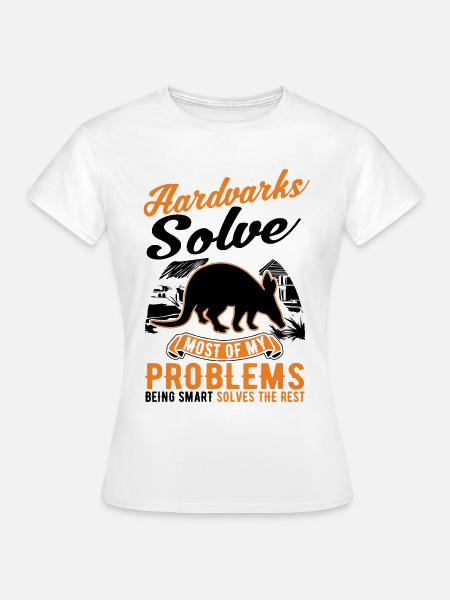 Erdferkel Geschenk Aardvark - Frauen T-Shirt - Weiß