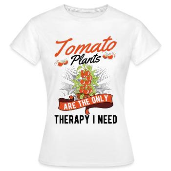 Tomato Therapy Tomato Grower Tomatoes - Women's T-Shirt - white - Front - AI Model Female 172 dark (172cm)