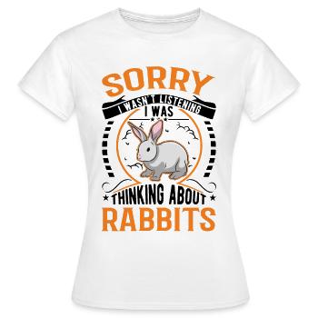 Rabbit Rabbit Rabbit Rabbit - Women's T-Shirt - white - Front - AI Model Female 172 dark (172cm)
