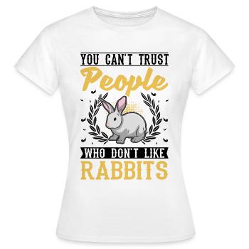 Rabbit Rabbit Rabbit - Women's T-Shirt - white - Front - AI Model Female 172 dark (172cm)
