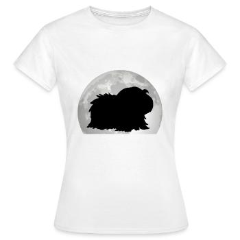 Cochon d’Inde Lune Cochon d’Inde Cochon d’Inde - T-shirt Femme - blanc - Devant - AI Model Female 172 dark (172cm)