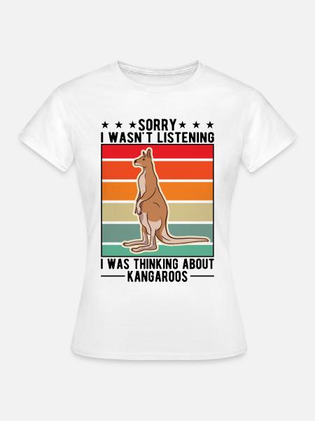 Australisches Känguru Australien Kangaroo - Frauen T-Shirt - Weiß