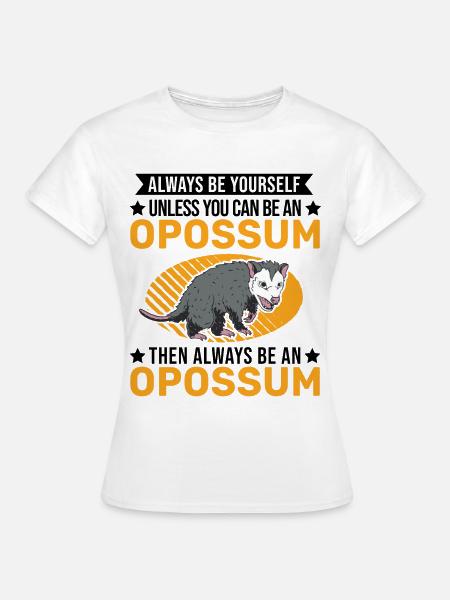 Opossum Geschenk Possum Beutelratte - Frauen T-Shirt - Weiß