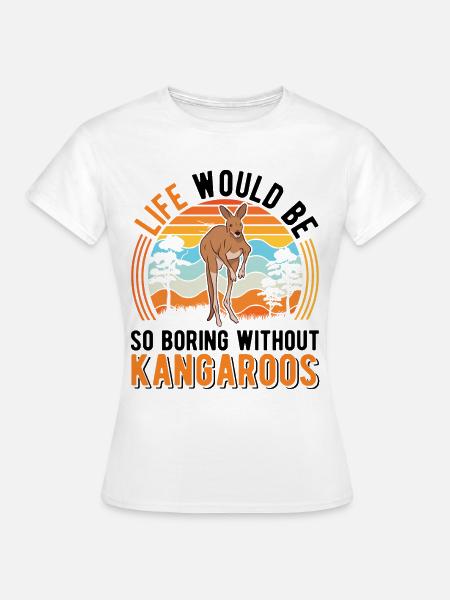 Australisches Känguru Australien Kangaroo - Frauen T-Shirt - Weiß