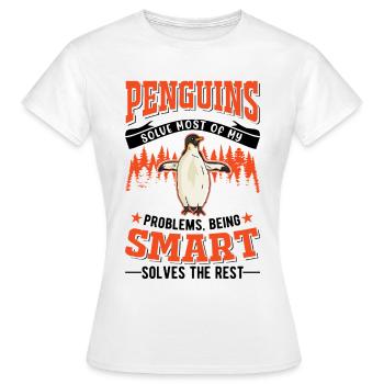 Penguin Gift Penguin - Women's T-Shirt - white - Front - AI Model Female 172 dark (172cm)
