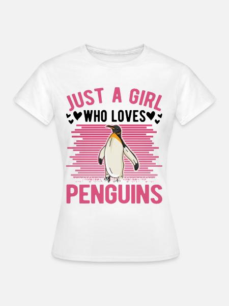Pinguin Mädchen Penguin - Frauen T-Shirt - Weiß