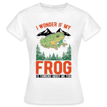 Grenouille cadeau Rainette - T-shirt Femme - blanc - Devant - AI Model Female 172 dark (172cm)