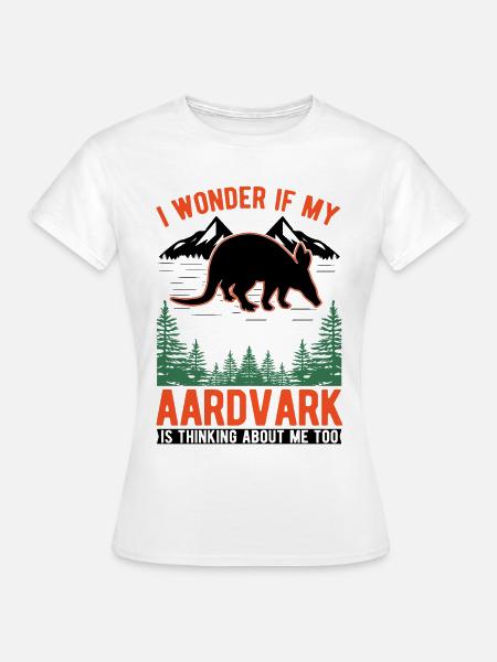 Erdferkel Geschenk Aardvark - Frauen T-Shirt - Weiß