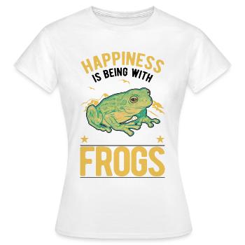 Frog Luck Tree Frog - Women's T-Shirt - white - Front - AI Model Female 172 dark (172cm)