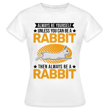 Rabbit Rabbit Rabbit - Women's T-Shirt - white - Front - AI Model Female 172 dark (172cm)