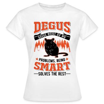 Degu Gift Shrub Rat Forest Degu - Women's T-Shirt - white - Front - AI Model Female 172 dark (172cm)