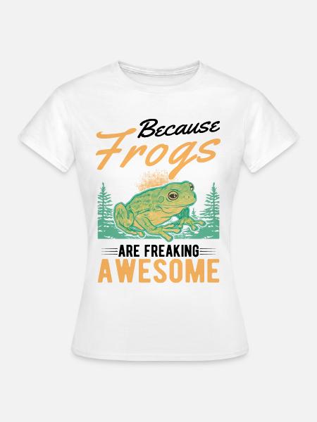 Frosch Geschenk Laubfrosch - Frauen T-Shirt - Weiß